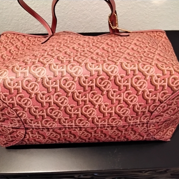 Coach Pink Signature Tote Bag - Picture 12 of 14